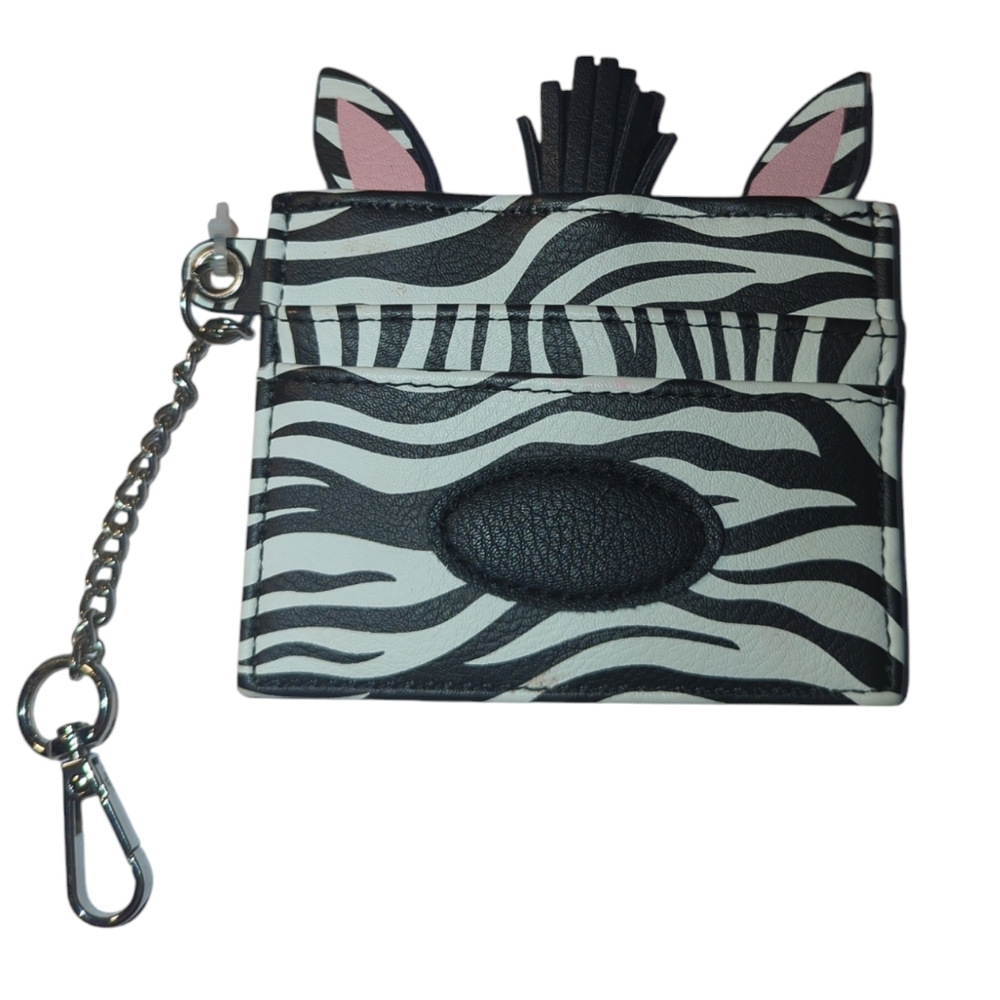 Madden Girl Zebra Card Case EUC